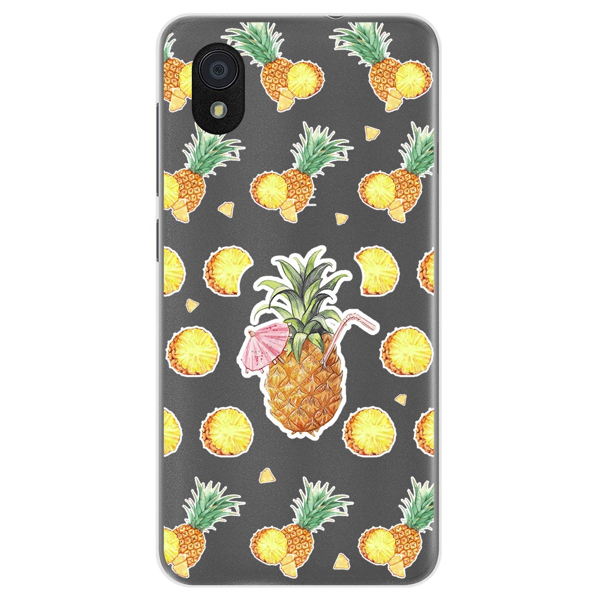 Funda Gel Transparente para Zte Blade A3 (2019) / L8 diseño Piña Dibujos