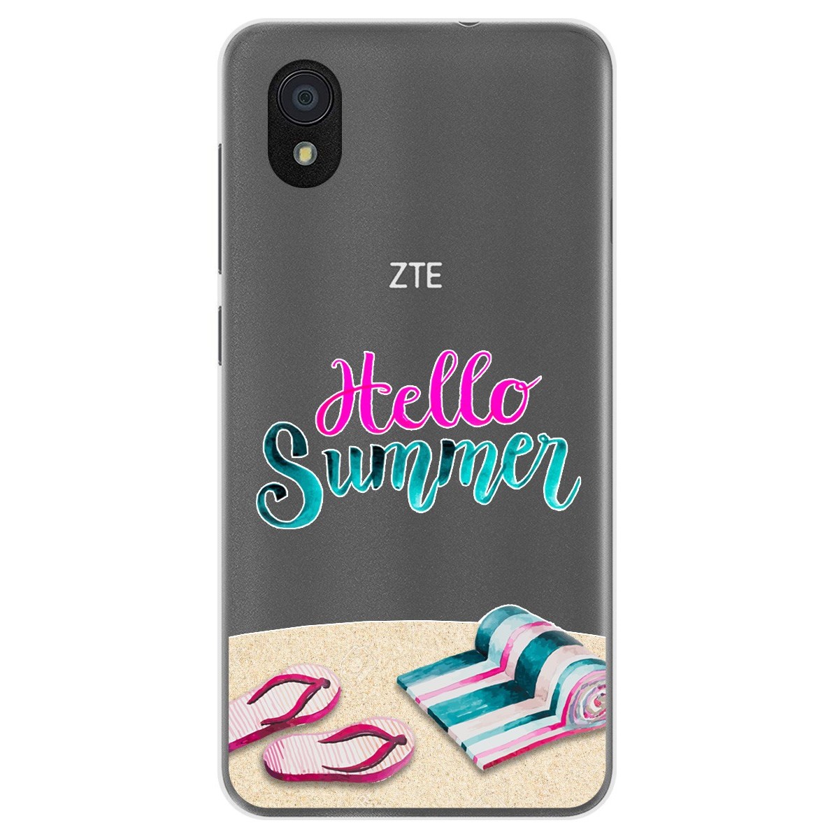 Funda Gel Transparente para Zte Blade A3 (2019) / L8 diseño Summer Dibujos