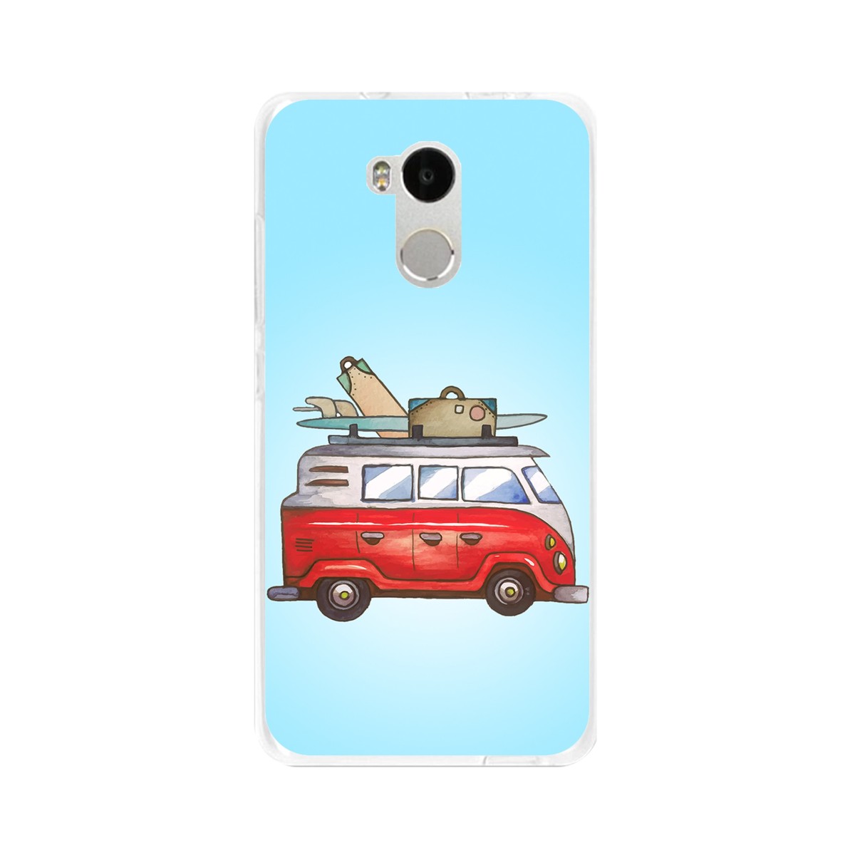 Funda Gel Tpu para Xiaomi Redmi 4 Pro Diseño Furgoneta Dibujos