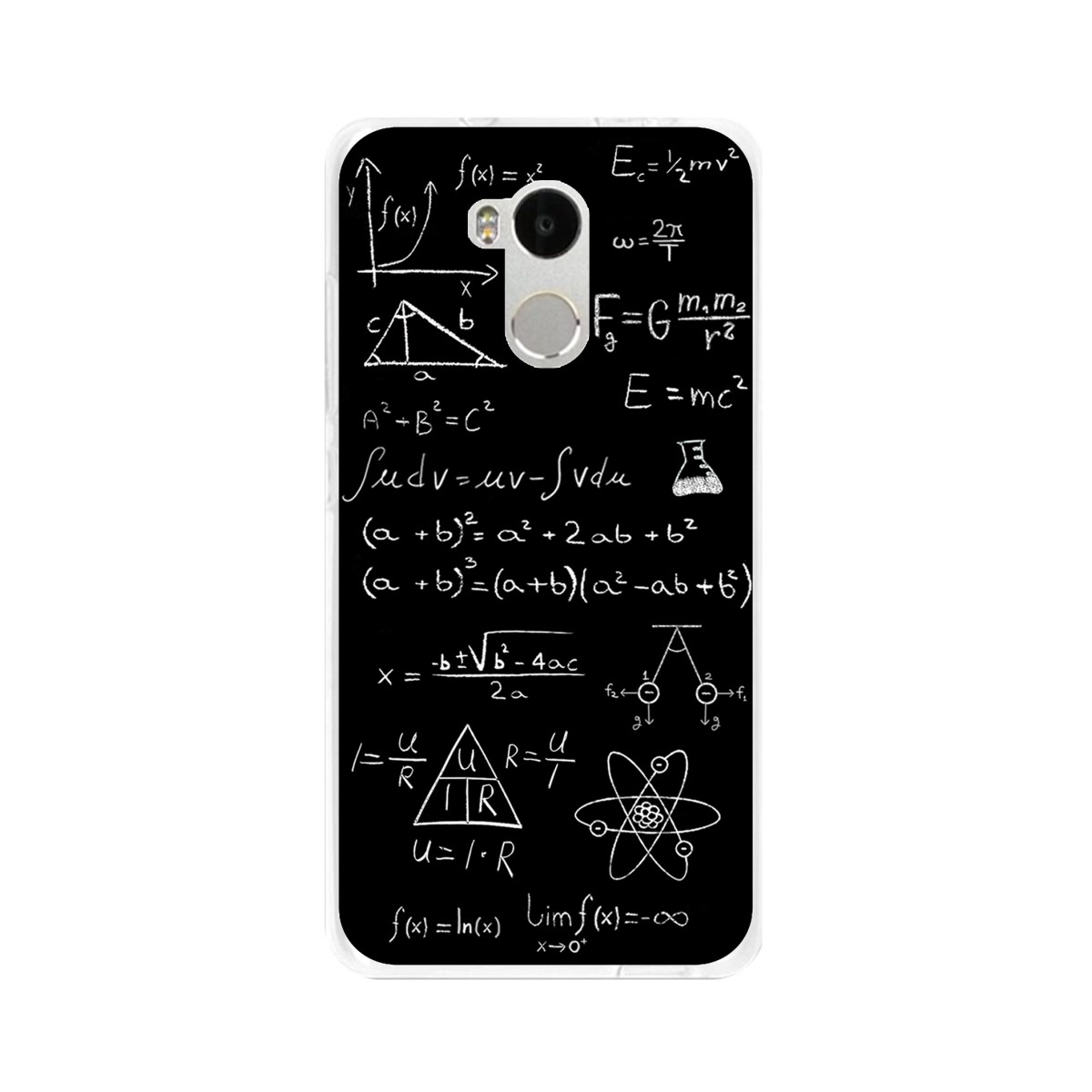Funda Gel Tpu para Xiaomi Redmi 4 Pro Diseño Formulas Dibujos