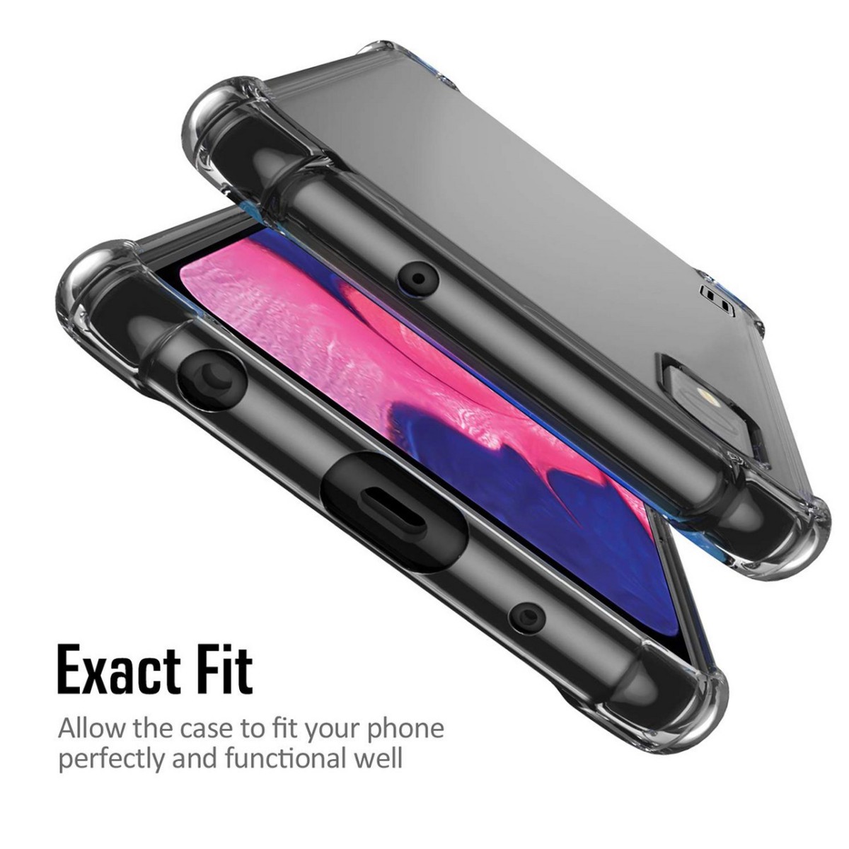 Funda Gel Tpu Anti-Shock Transparente para Samsung Galaxy A2 Core