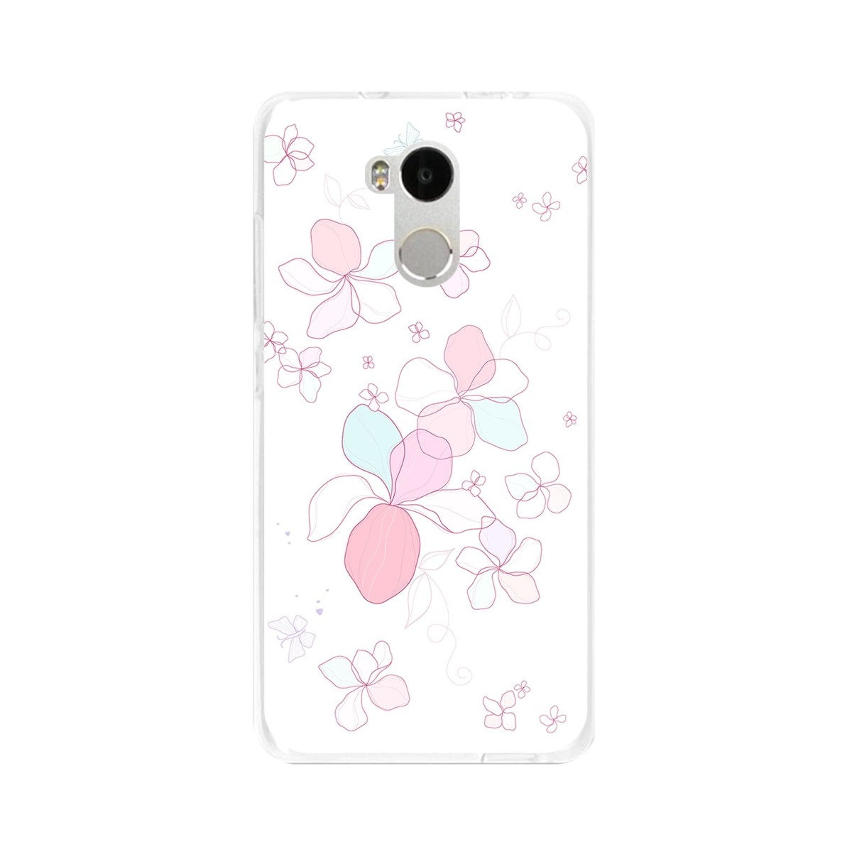 Funda Gel Tpu para Xiaomi Redmi 4 Pro Diseño Flores-Minimal Dibujos