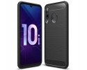 Funda Gel Tpu Tipo Carbon Negra para Huawei P Smart Plus 2019