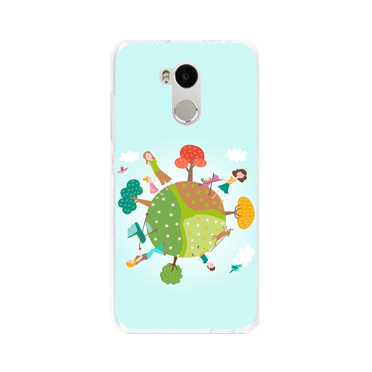 Funda Gel Tpu para Xiaomi Redmi 4 Pro Diseño Familia Dibujos