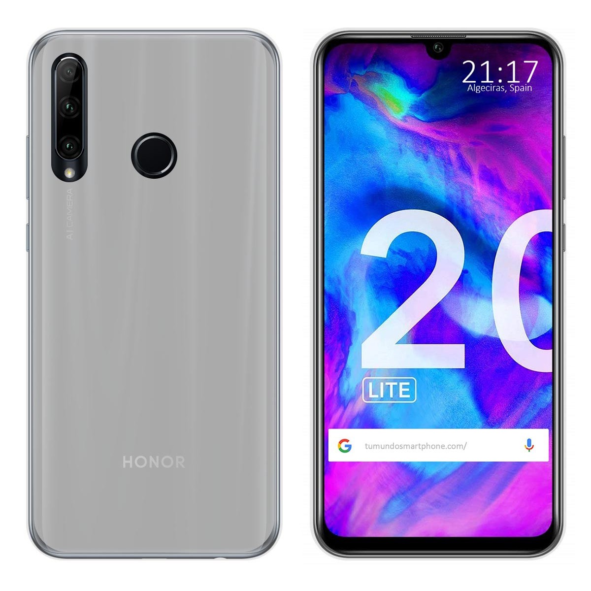 Funda Gel Tpu para Huawei Honor 20 Lite Color Transparente