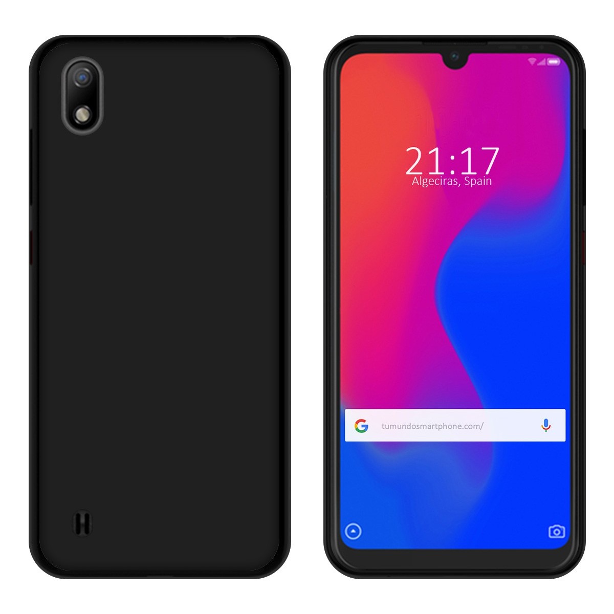 Funda Gel Tpu para ZTE Blade A7 2019 Color Negra