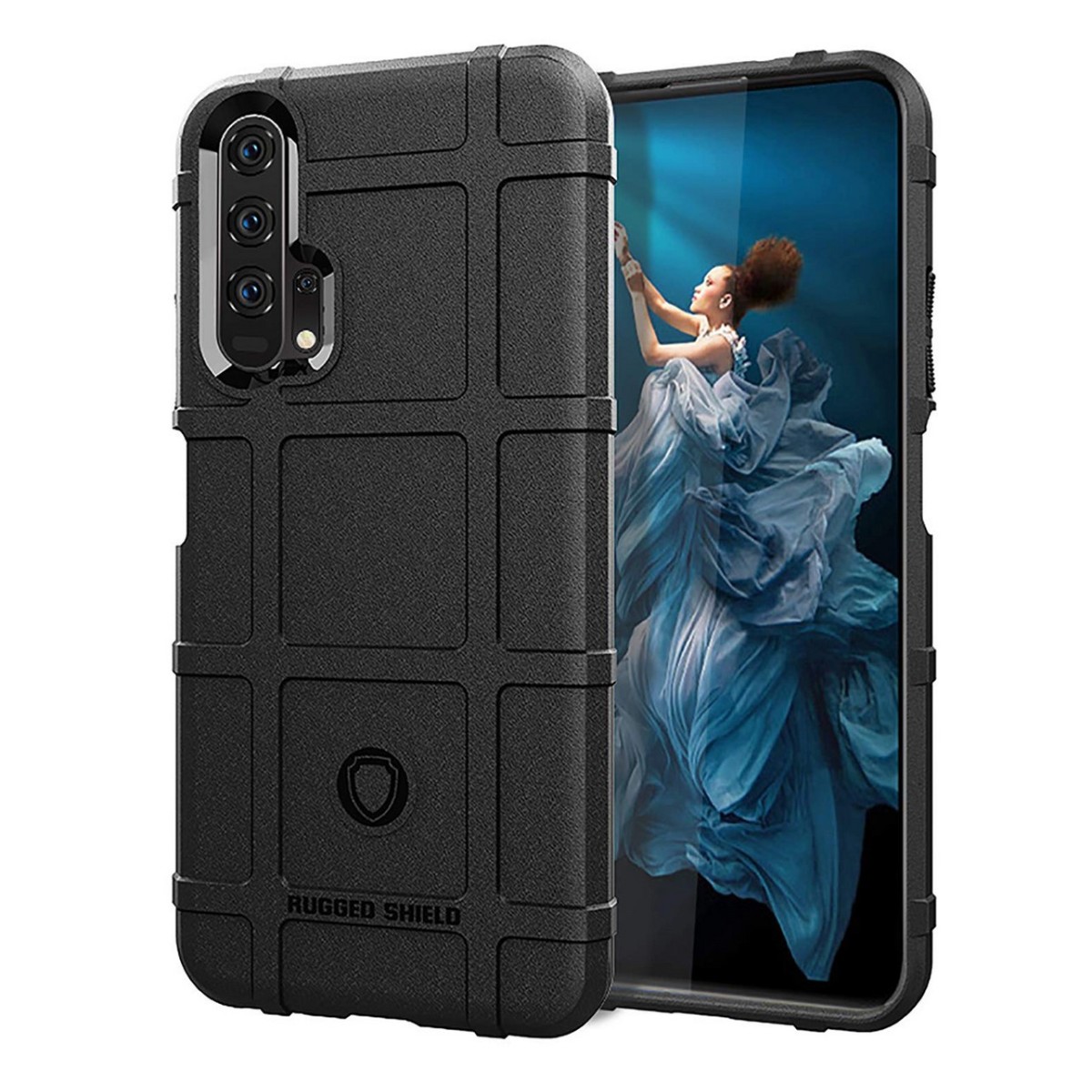 Funda Armor Rugged Shield Antigolpes para Huawei Honor 20 Pro color Negra
