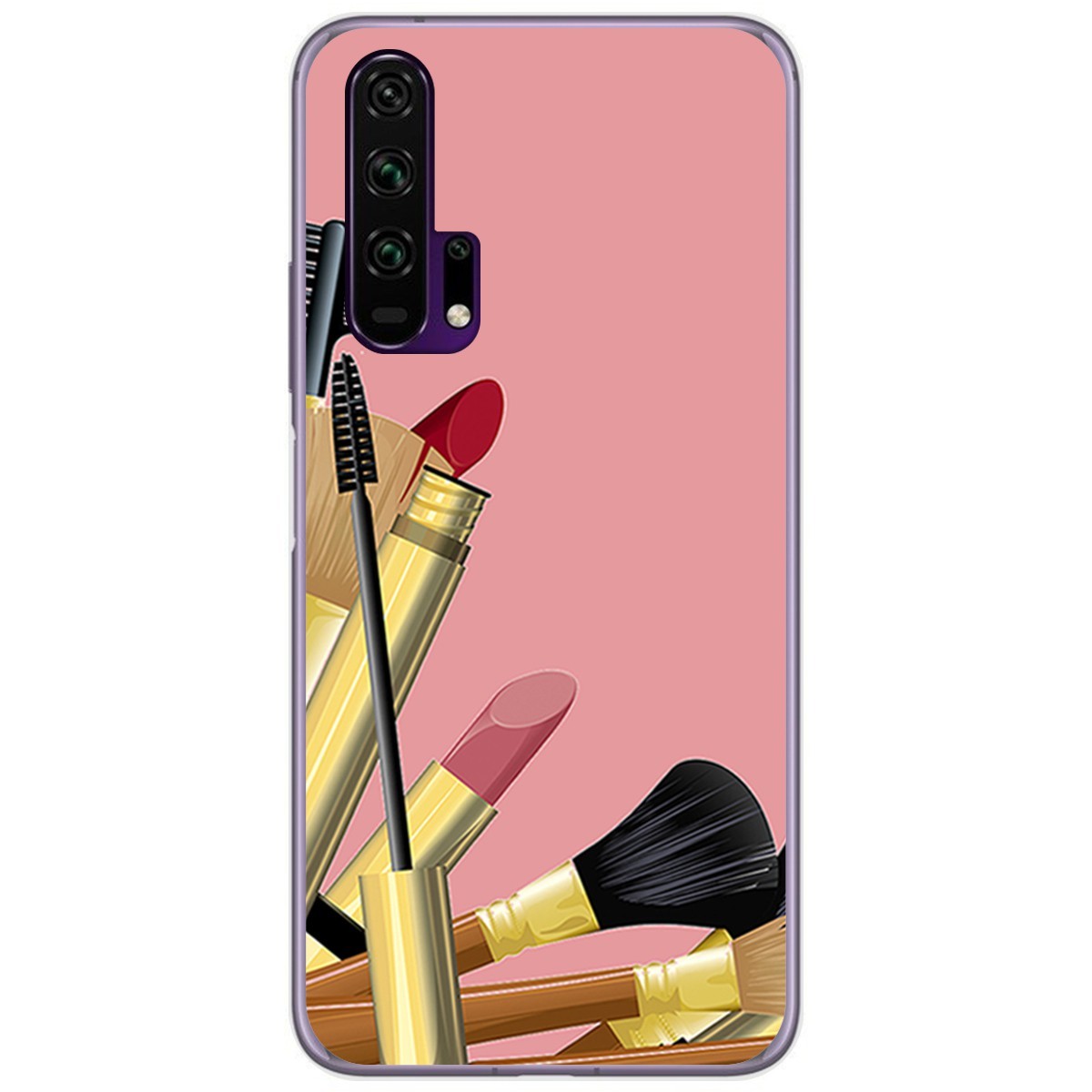 Funda Gel Tpu para Huawei Honor 20 Pro diseño Brochas Dibujos