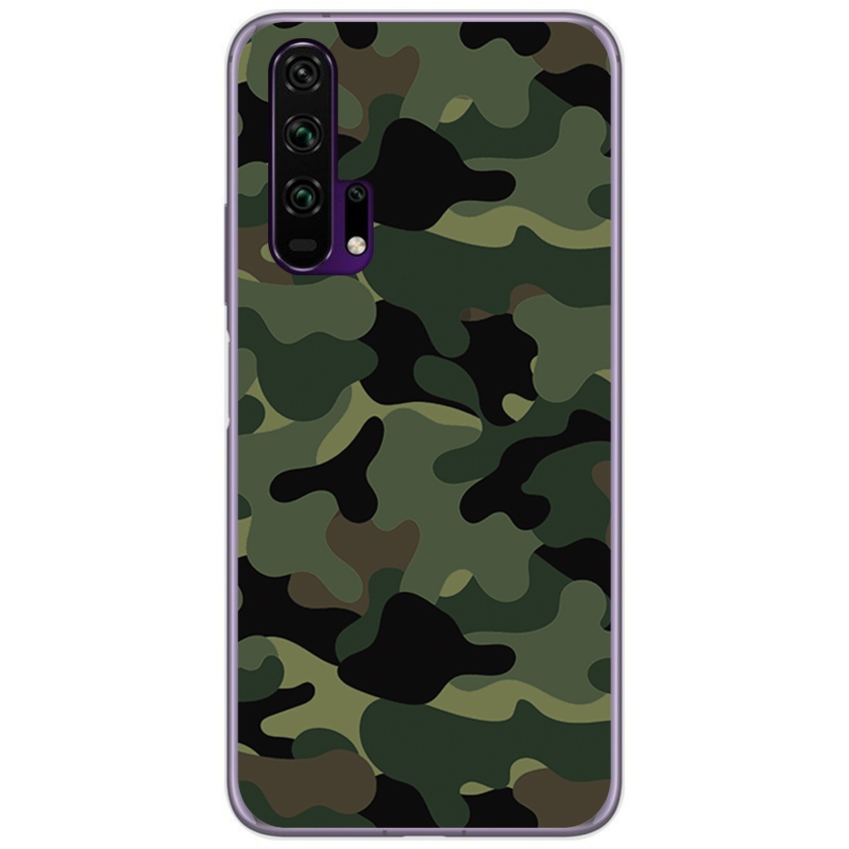 Funda Gel Tpu para Huawei Honor 20 Pro diseño Camuflaje Dibujos