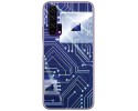 Funda Gel Tpu para Huawei Honor 20 Pro diseño Circuito Dibujos