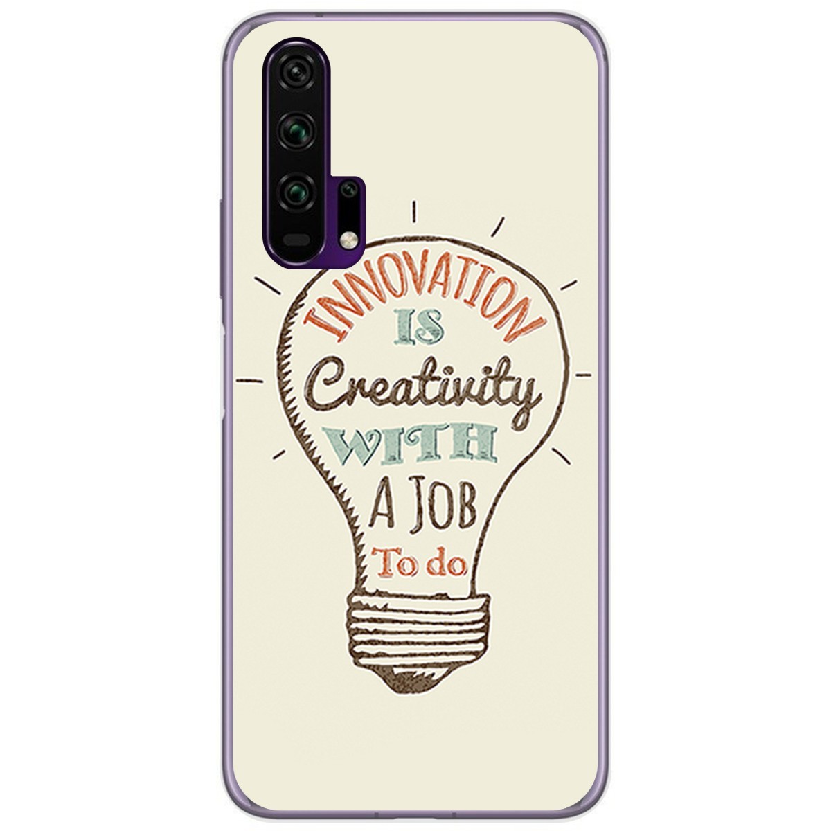 Funda Gel Tpu para Huawei Honor 20 Pro diseño Creativity Dibujos