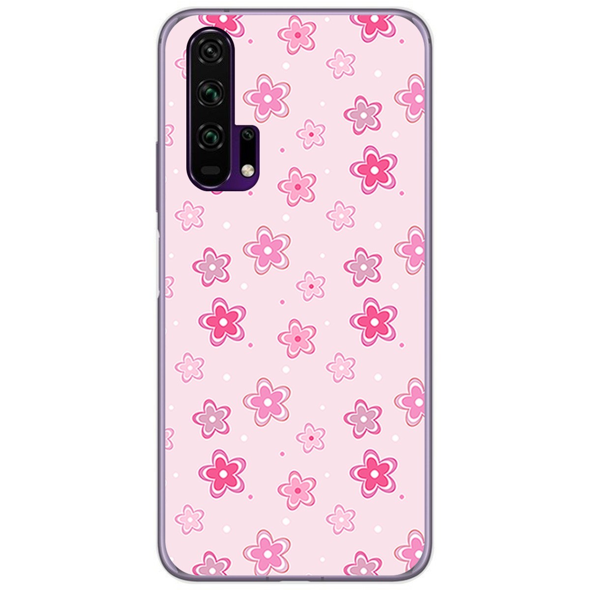 Funda Gel Tpu para Huawei Honor 20 Pro diseño Flores Dibujos