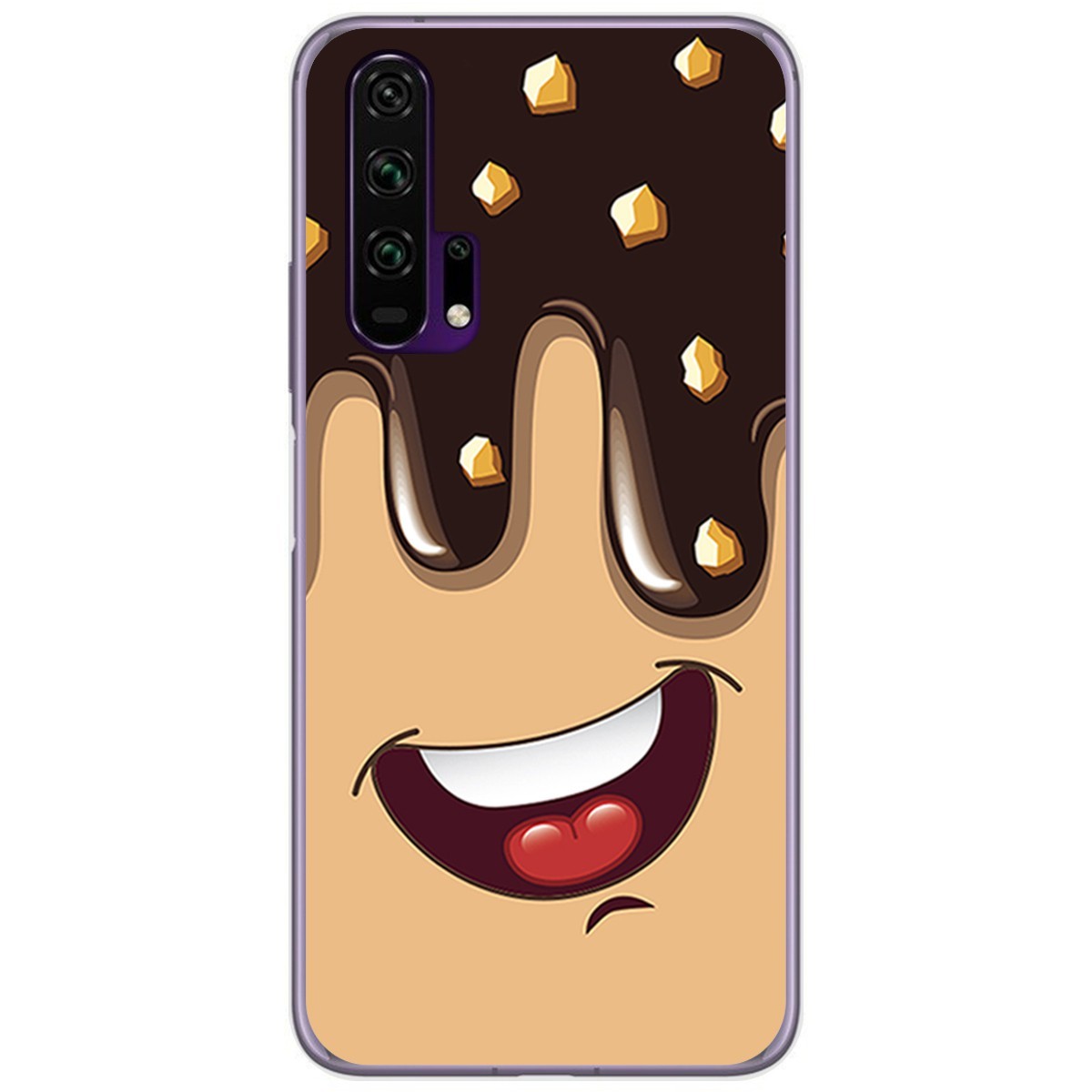 Funda Gel Tpu para Huawei Honor 20 Pro diseño Helado Chocolate Dibujos