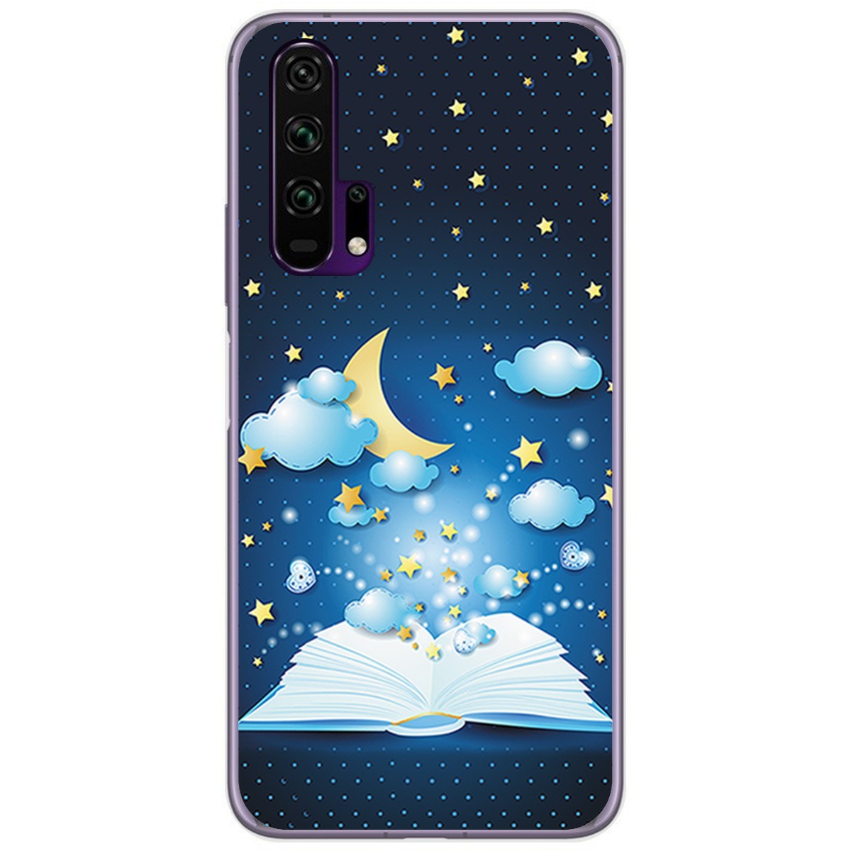 Funda Gel Tpu para Huawei Honor 20 Pro diseño Libro Cuentos Dibujos