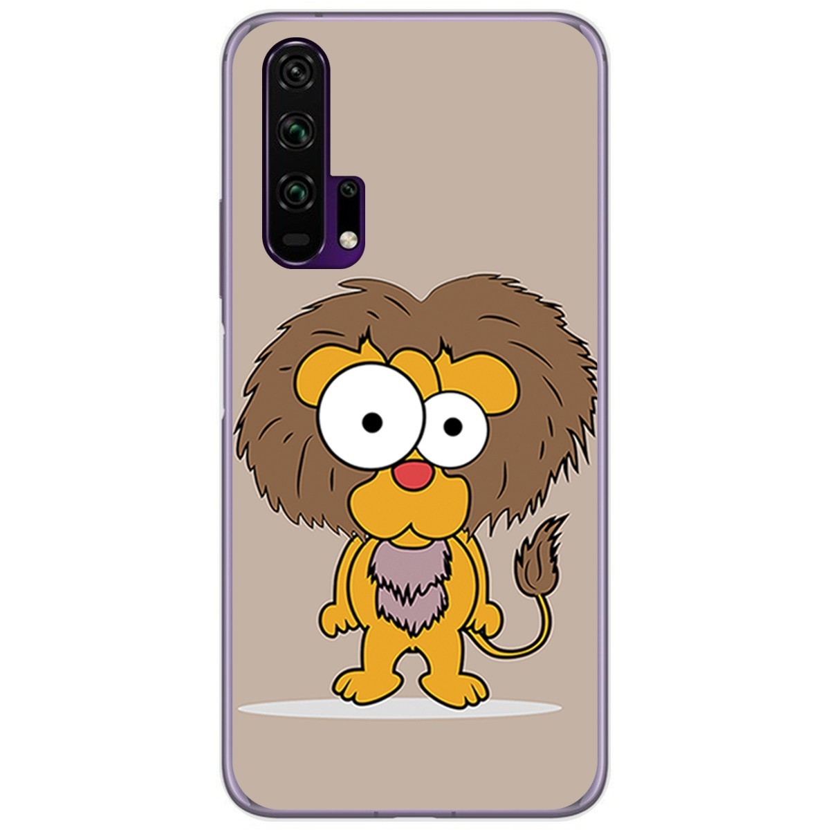 Funda Gel Tpu para Huawei Honor 20 Pro diseño Leon Dibujos