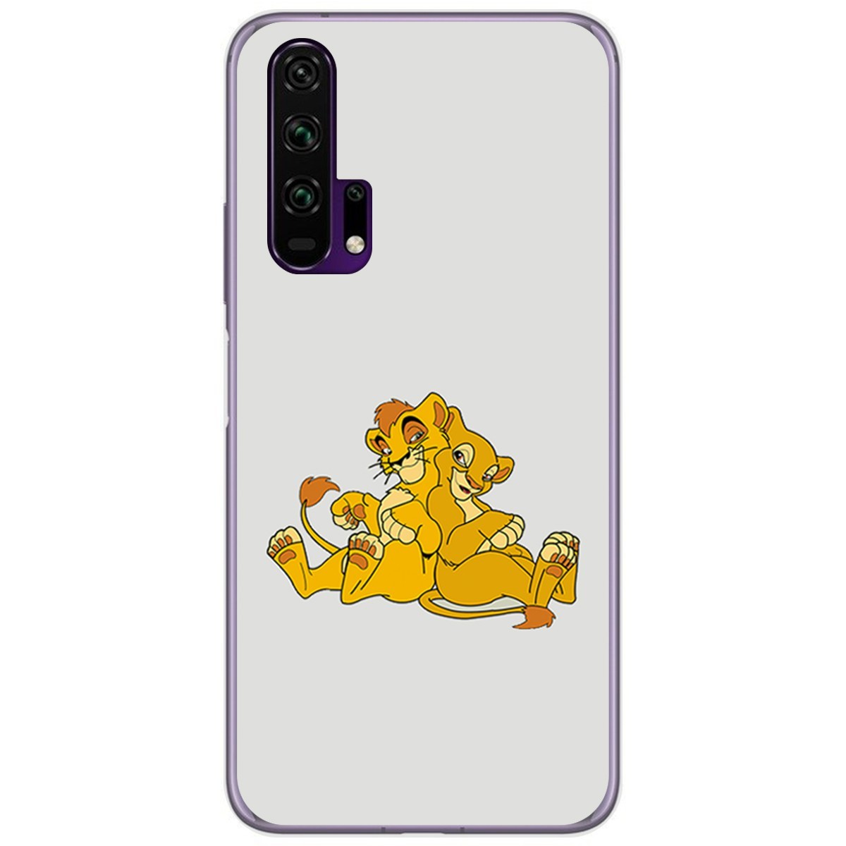 Funda Gel Tpu para Huawei Honor 20 Pro diseño Leones Dibujos