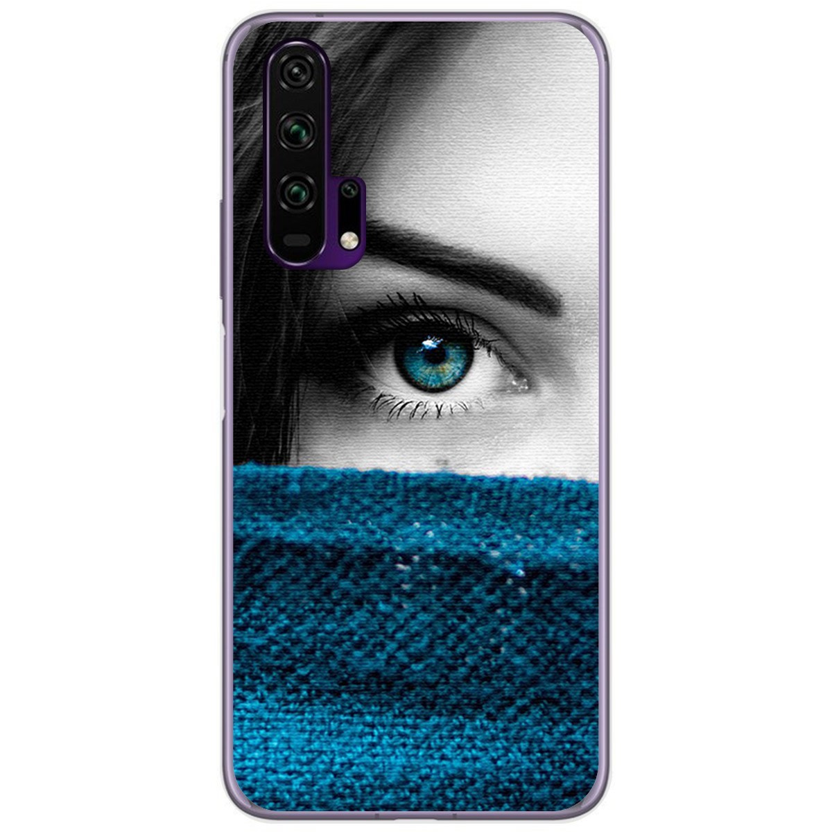 Funda Gel Tpu para Huawei Honor 20 Pro diseño Ojo Dibujos