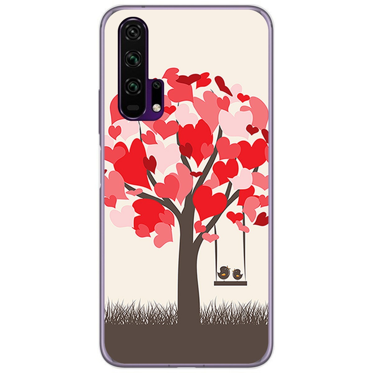 Funda Gel Tpu para Huawei Honor 20 Pro diseño Pajaritos Dibujos