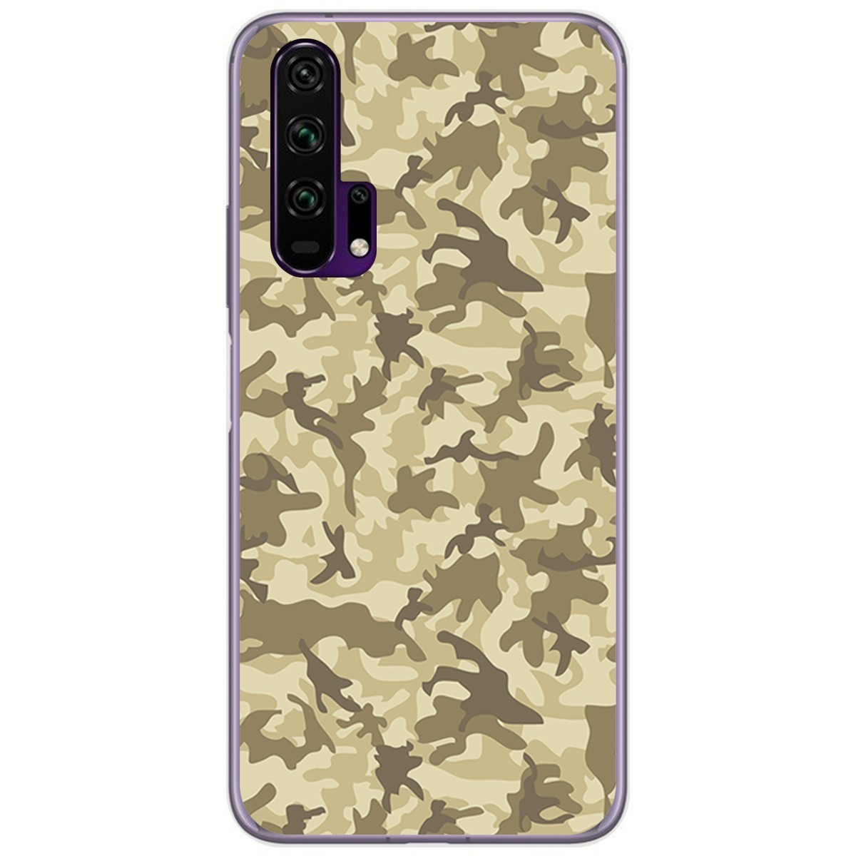Funda Gel Tpu para Huawei Honor 20 Pro diseño Sand Camuflaje Dibujos