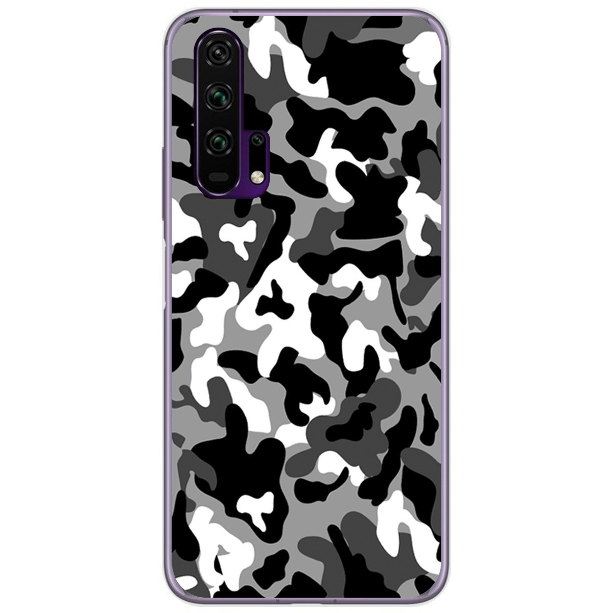 Funda Gel Tpu para Huawei Honor 20 Pro diseño Snow Camuflaje Dibujos