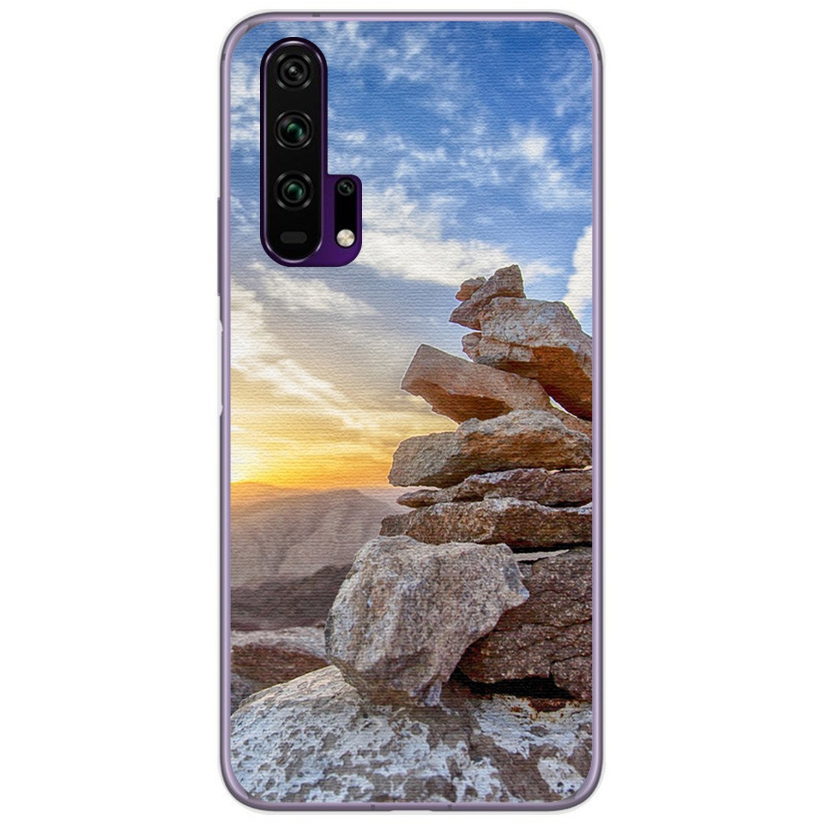 Funda Gel Tpu para Huawei Honor 20 Pro diseño Sunset Dibujos