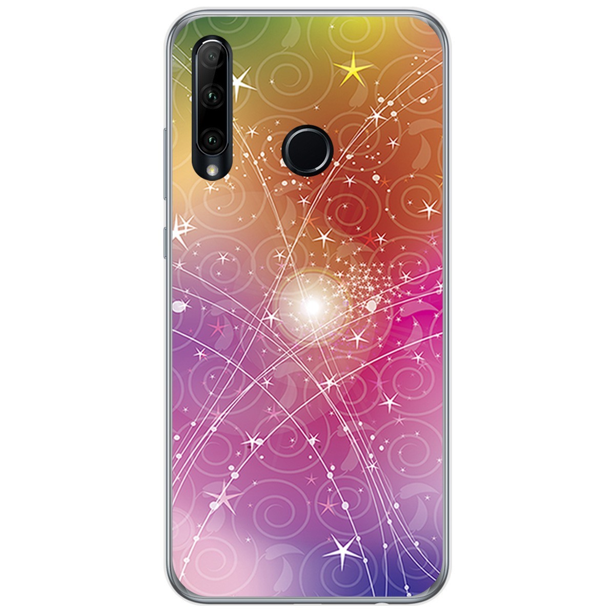Funda Gel Tpu para Huawei Honor 20 Lite diseño Abstracto Dibujos