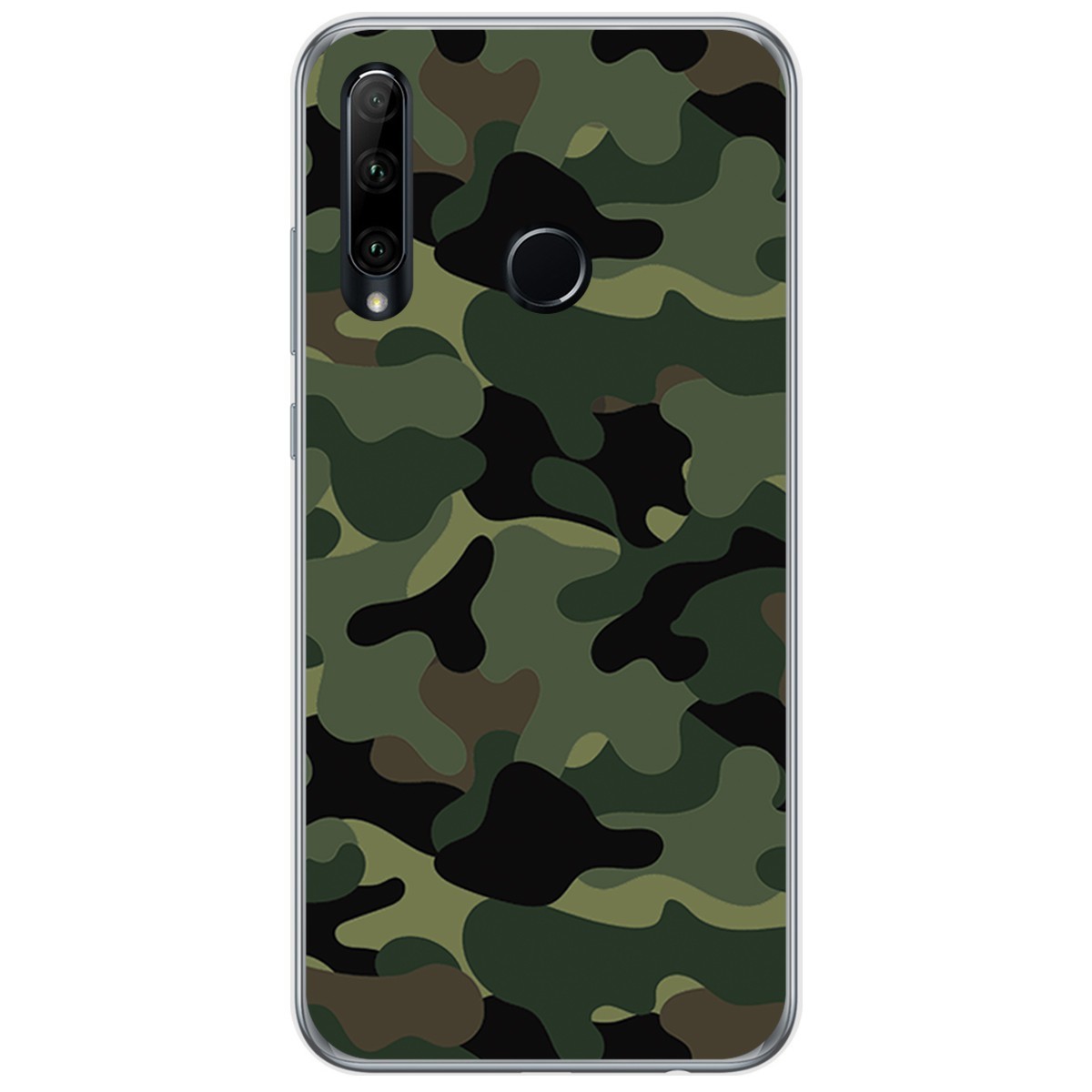 Funda Gel Tpu para Huawei Honor 20 Lite diseño Camuflaje Dibujos