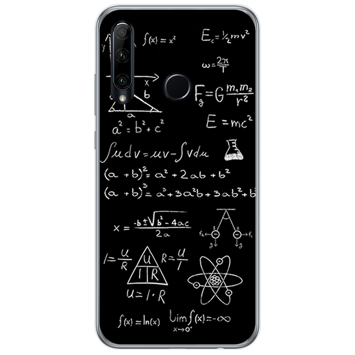 Funda Gel Tpu para Huawei Honor 20 Lite diseño Formulas Dibujos