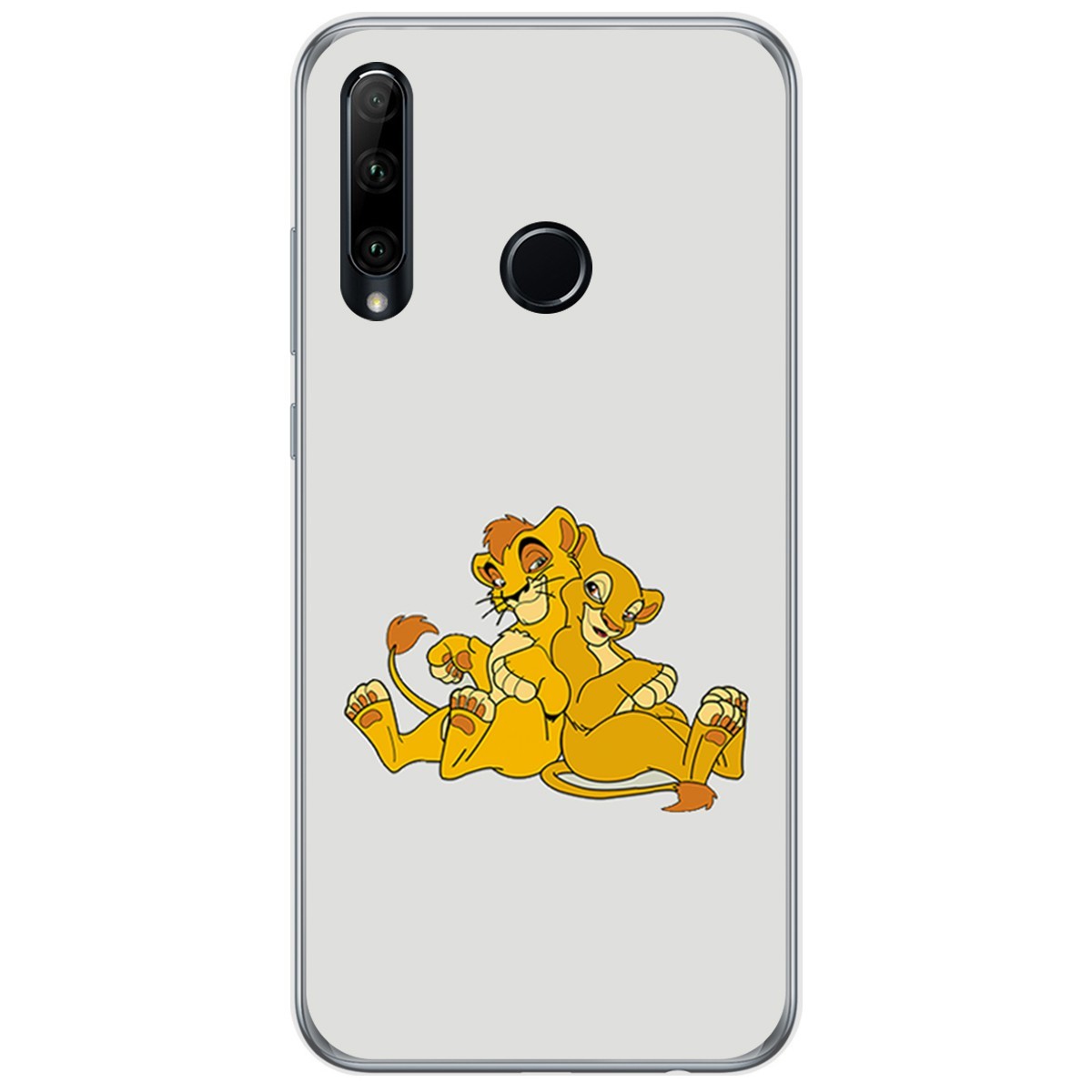 Funda Gel Tpu para Huawei Honor 20 Lite diseño Leones Dibujos