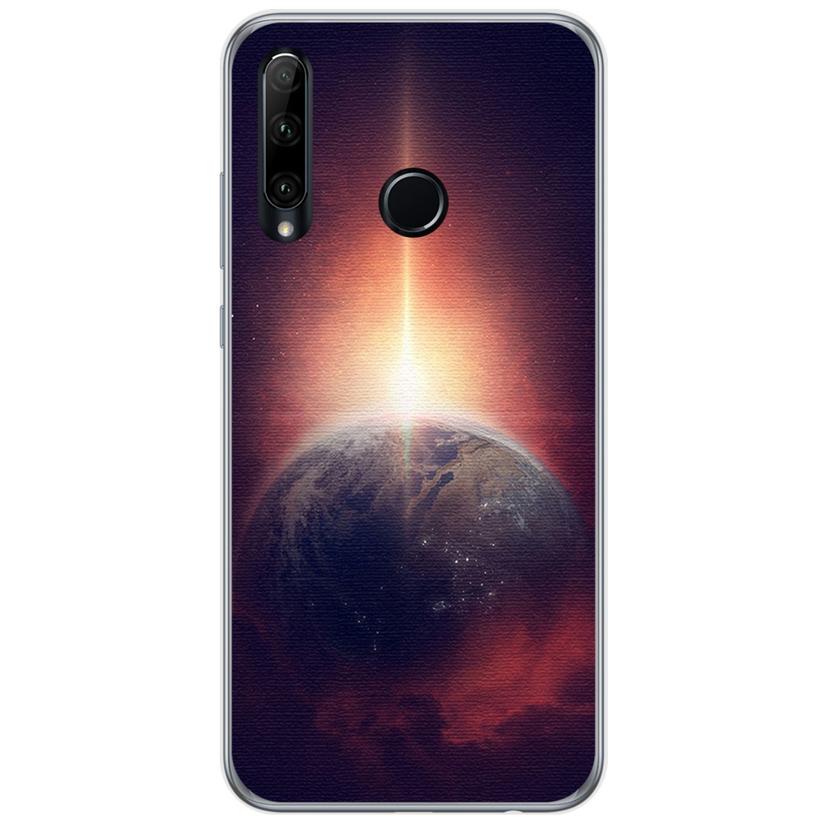Funda Gel Tpu para Huawei Honor 20 Lite diseño Tierra Dibujos