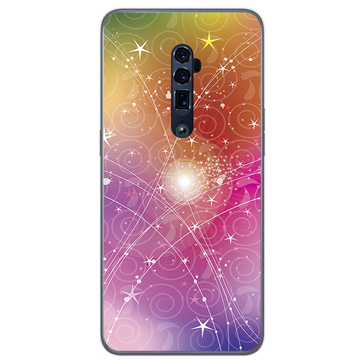 Funda Gel Tpu para Oppo Reno 10x Zoom diseño Abstracto Dibujos