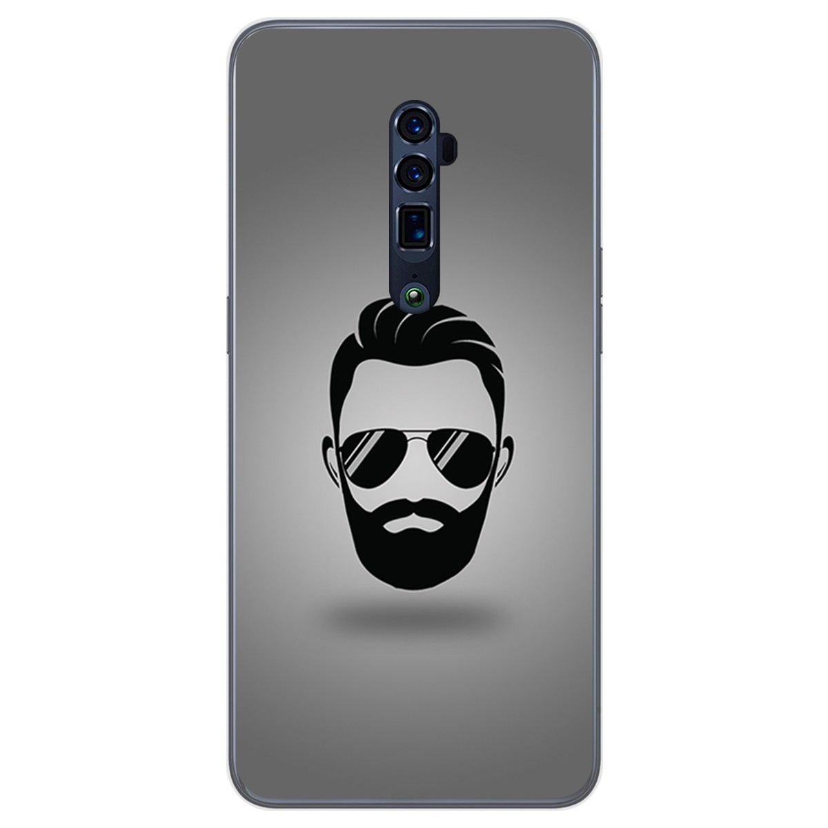 Funda Gel Tpu para Oppo Reno 10x Zoom diseño Barba Dibujos