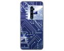 Funda Gel Tpu para Oppo Reno 10x Zoom diseño Circuito Dibujos