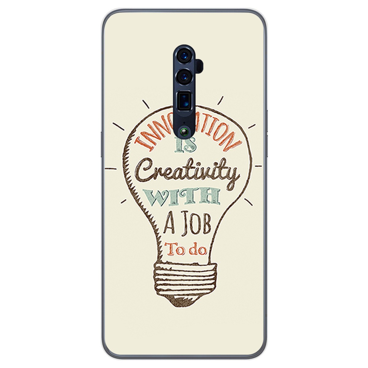 Funda Gel Tpu para Oppo Reno 10x Zoom diseño Creativity Dibujos