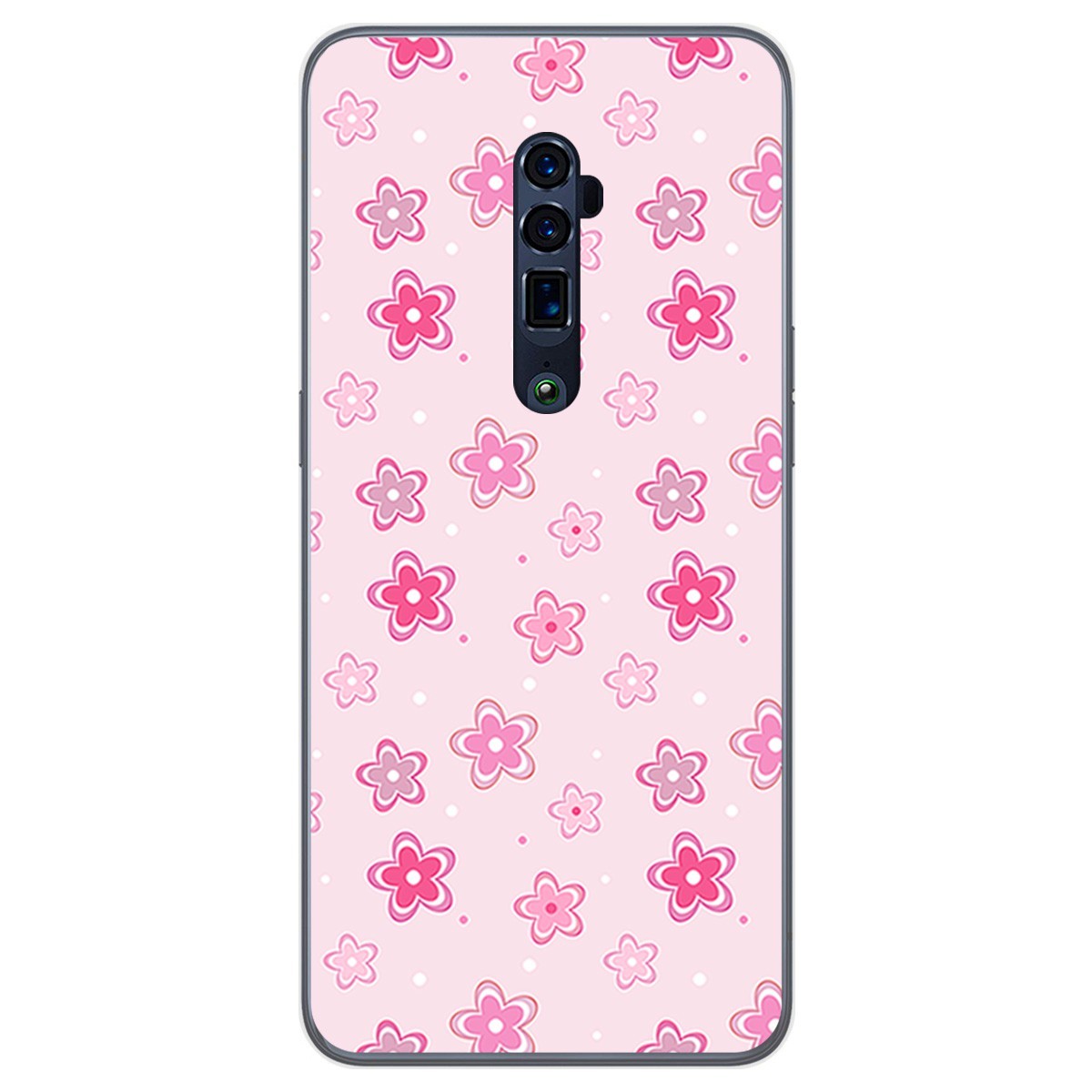 Funda Gel Tpu para Oppo Reno 10x Zoom diseño Flores Dibujos