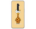 Funda Gel Tpu para Oppo Reno 10x Zoom diseño Jirafa Dibujos