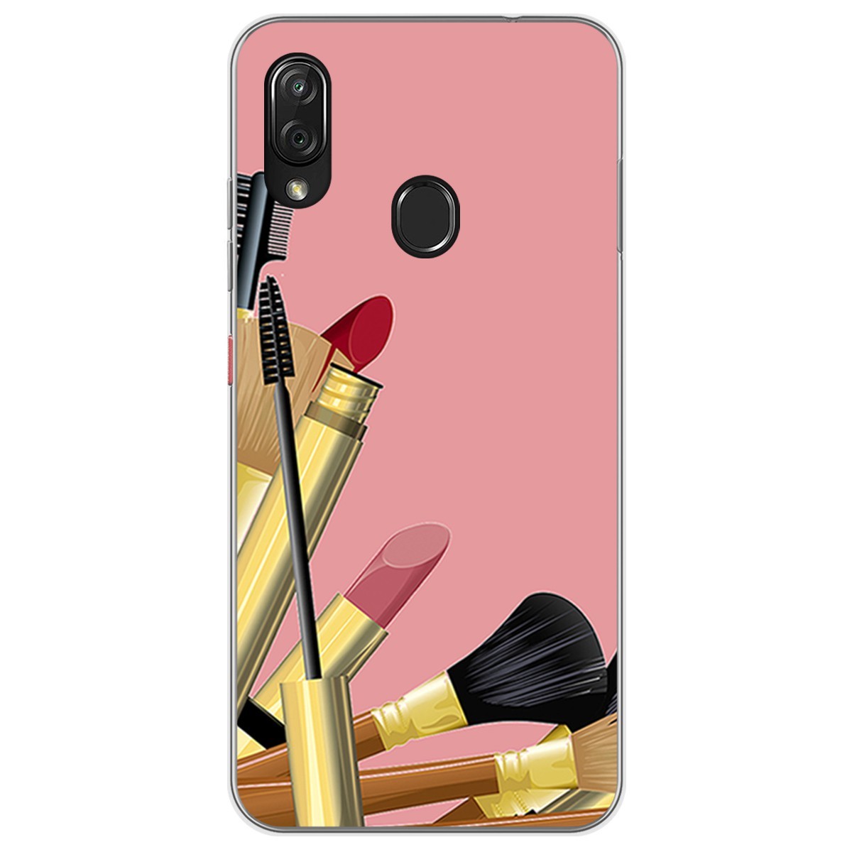 Funda Gel Tpu para Zte Blade V10 vita / Orange Neva Play diseño Brochas Dibujos