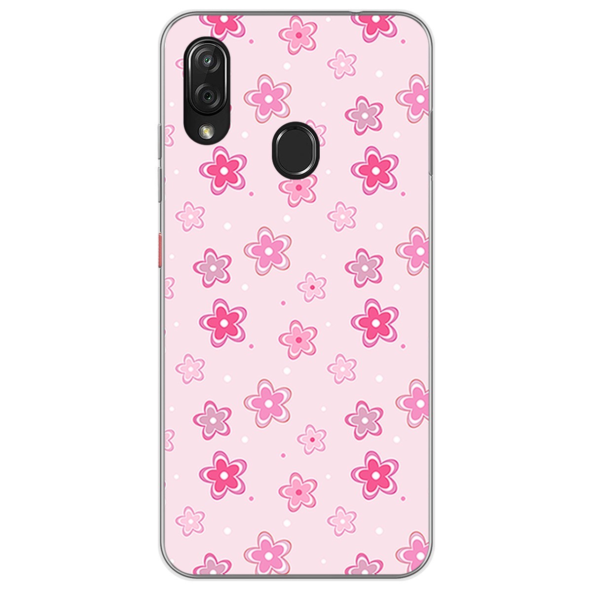 Funda Gel Tpu para Zte Blade V10 vita / Orange Neva Play diseño Flores Dibujos