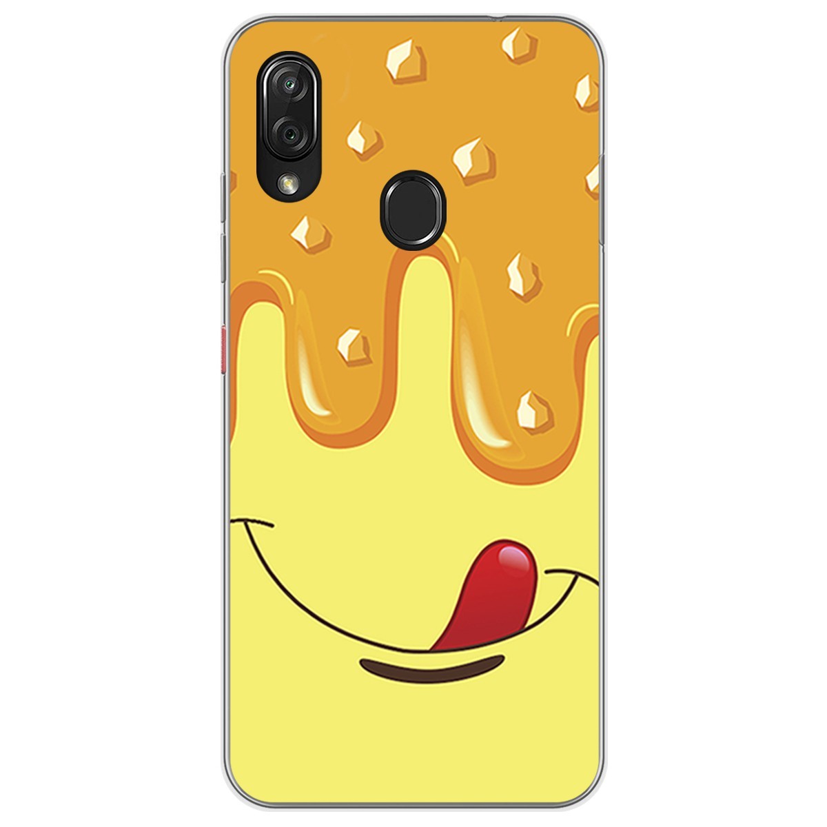 Funda Gel Tpu para Zte Blade V10 vita / Orange Neva Play diseño Helado Vainilla Dibujos