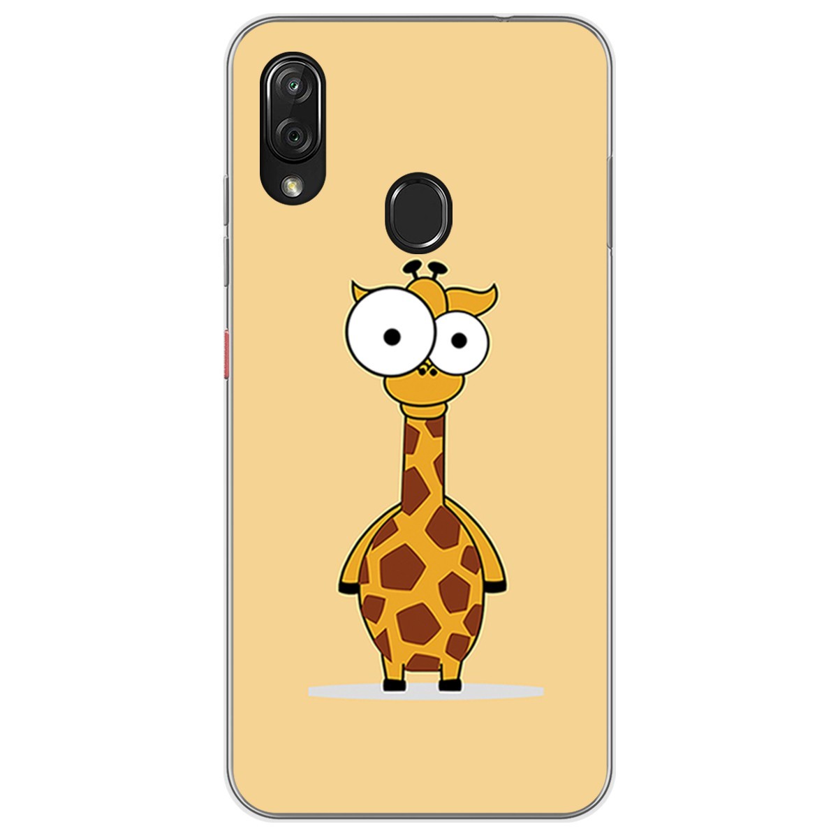Funda Gel Tpu para Zte Blade V10 vita / Orange Neva Play diseño Jirafa Dibujos