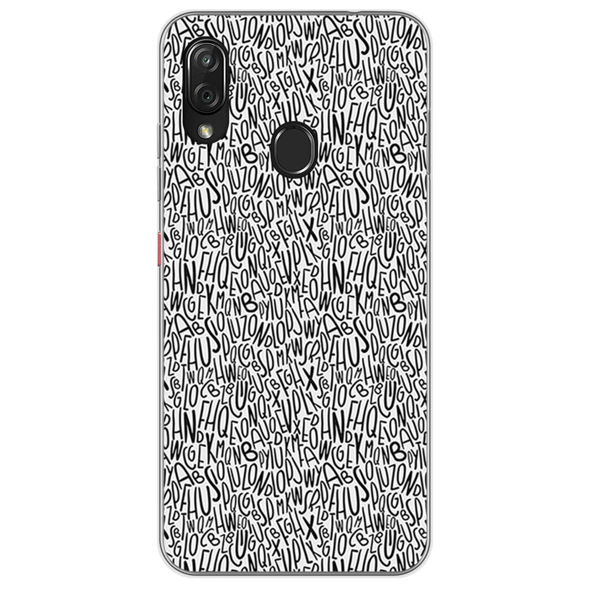 Funda Gel Tpu para Zte Blade V10 vita / Orange Neva Play diseño Letras Dibujos