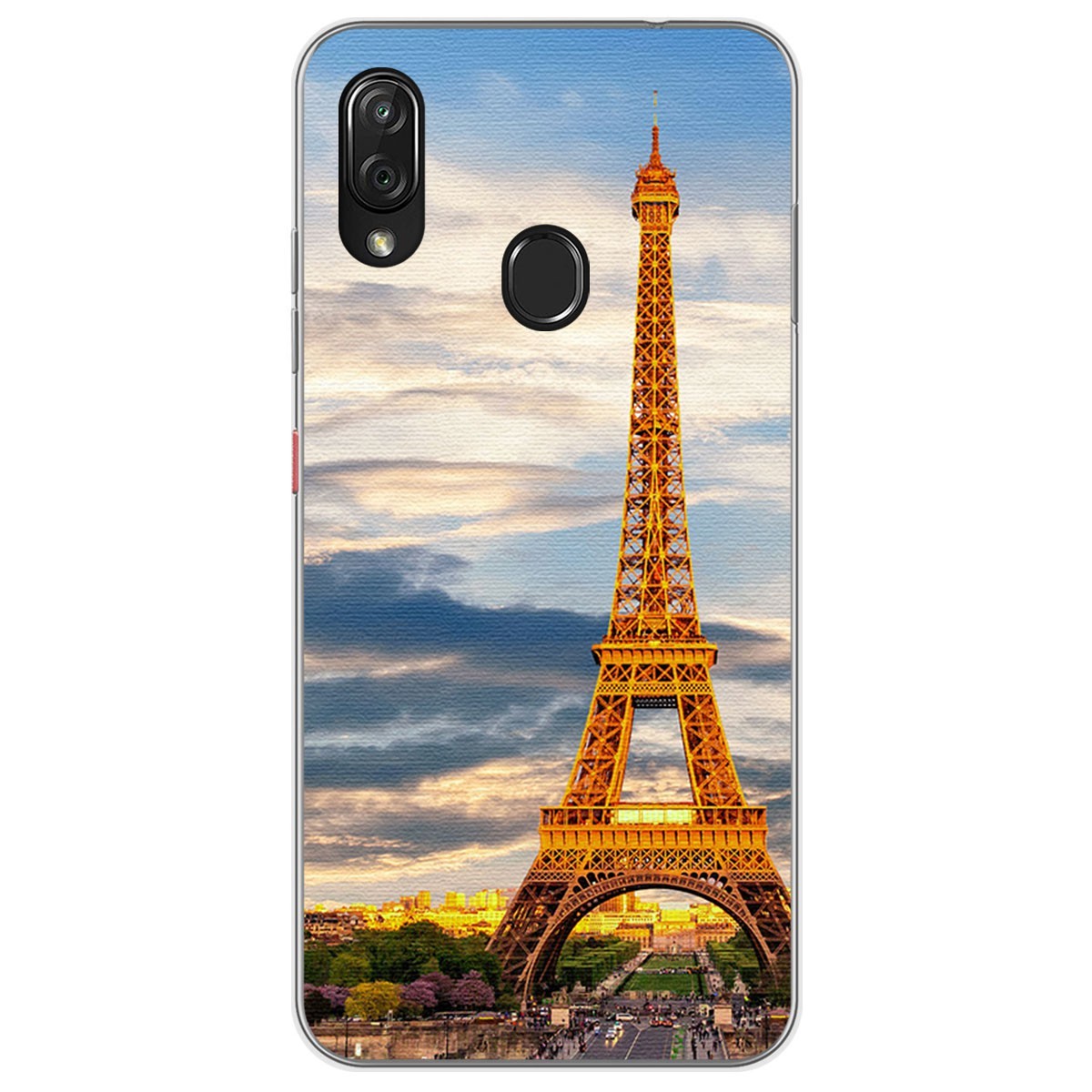 Funda Gel Tpu para Zte Blade V10 vita / Orange Neva Play diseño Paris Dibujos