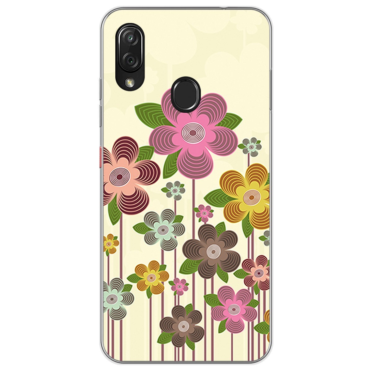 Funda Gel Tpu para Zte Blade V10 vita / Orange Neva Play diseño Primavera En Flor Dibujos