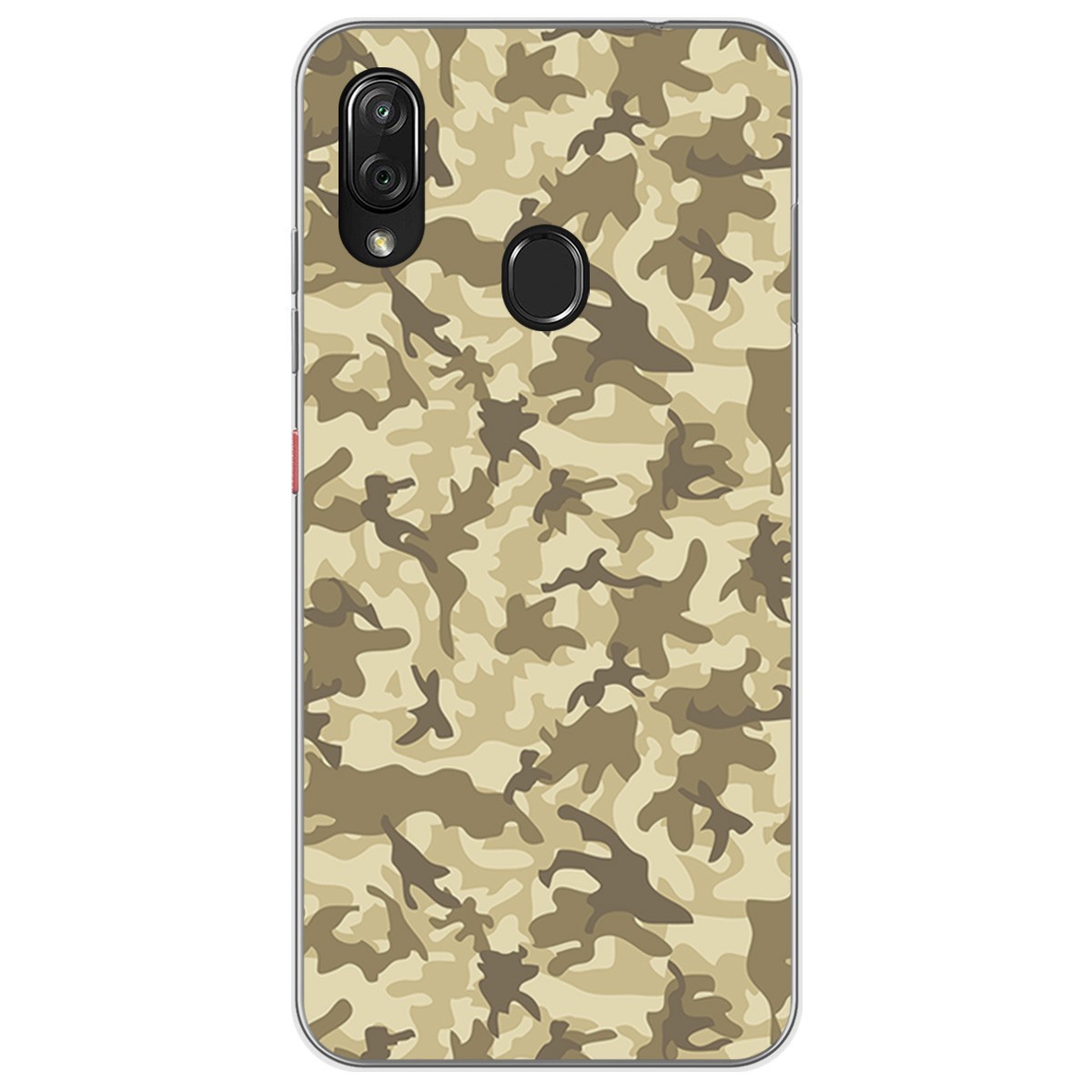 Funda Gel Tpu para Zte Blade V10 vita / Orange Neva Play diseño Sand Camuflaje Dibujos