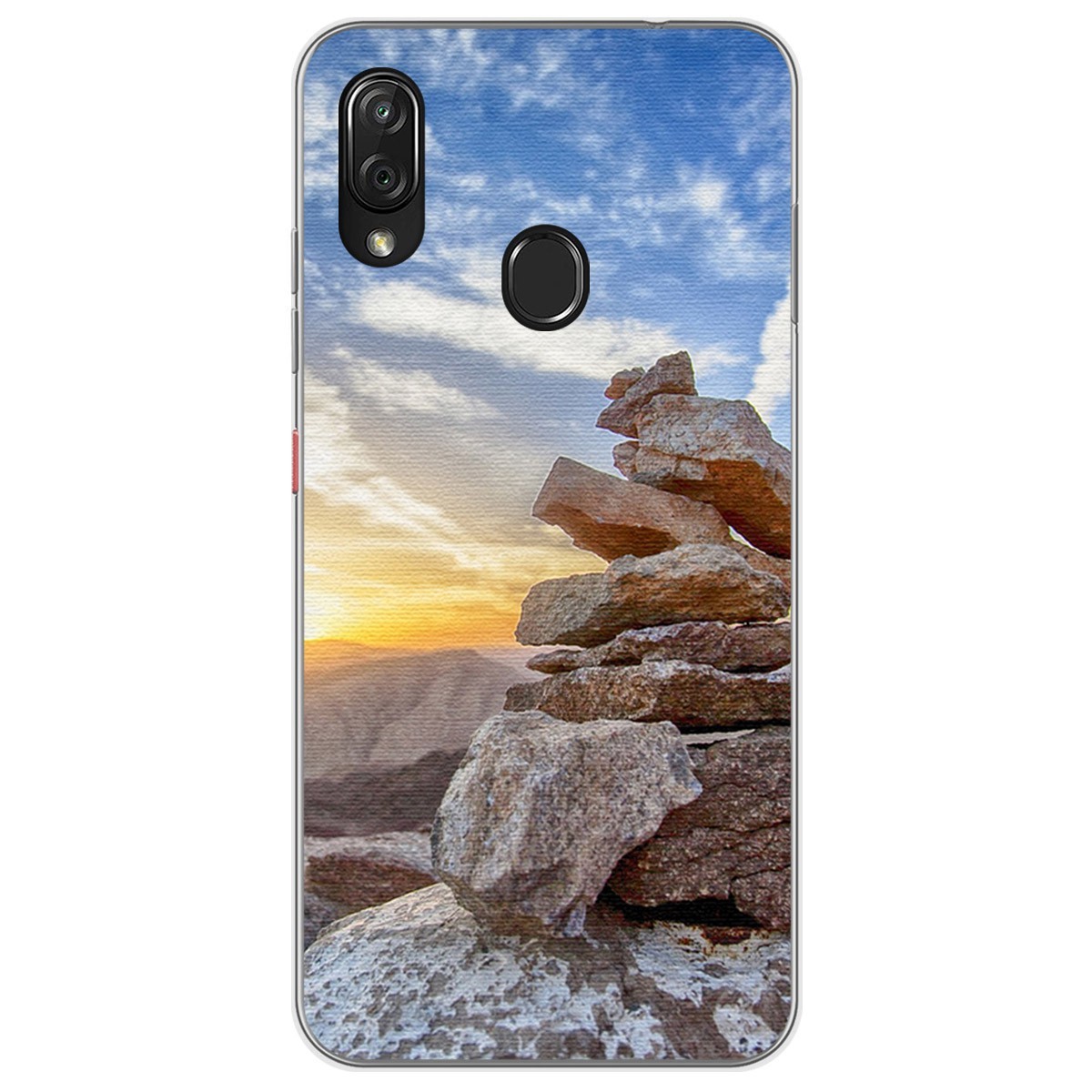 Funda Gel Tpu para Zte Blade V10 vita / Orange Neva Play diseño Sunset Dibujos
