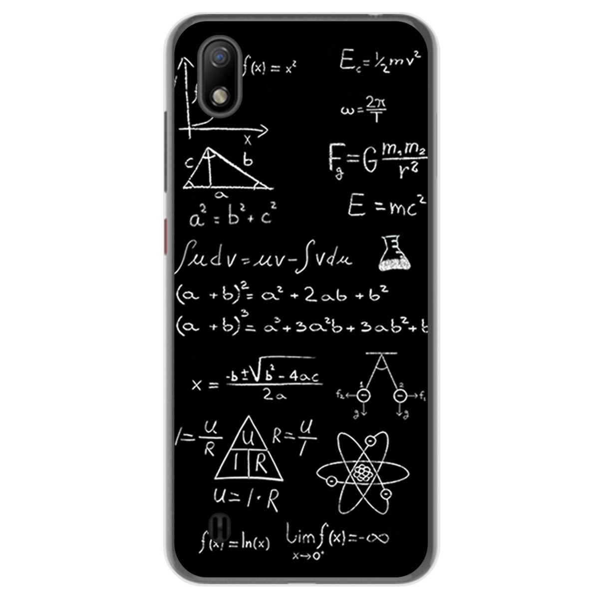 Funda Gel Tpu para ZTE Blade A7 (2019) diseño Formulas Dibujos
