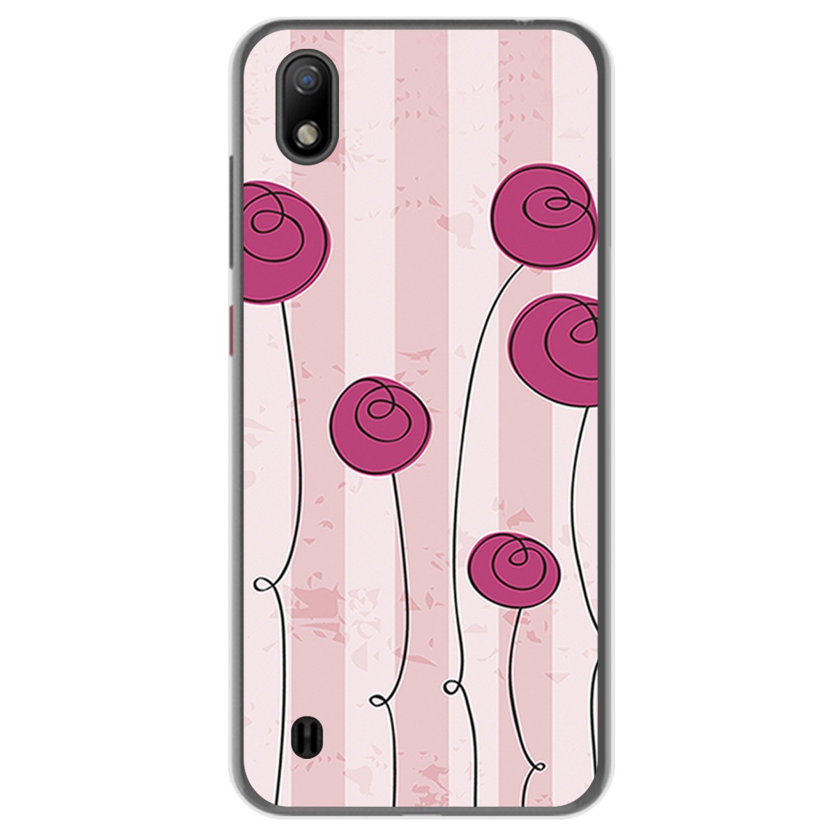 Funda Gel Tpu para ZTE Blade A7 (2019) diseño Flores Vintage Dibujos