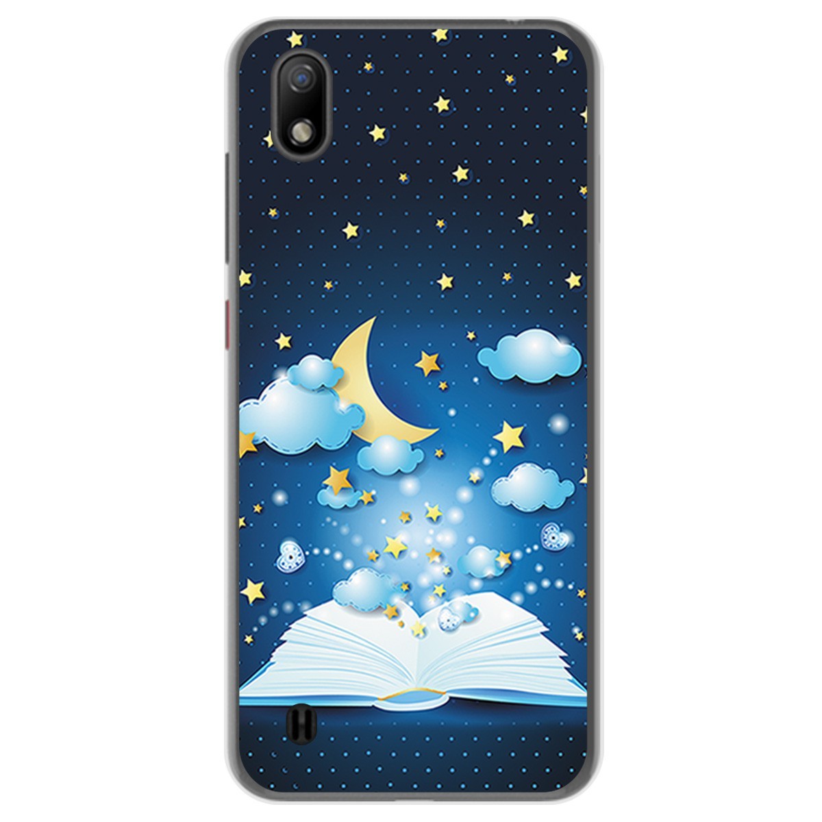 Funda Gel Tpu para ZTE Blade A7 (2019) diseño Libro Cuentos Dibujos