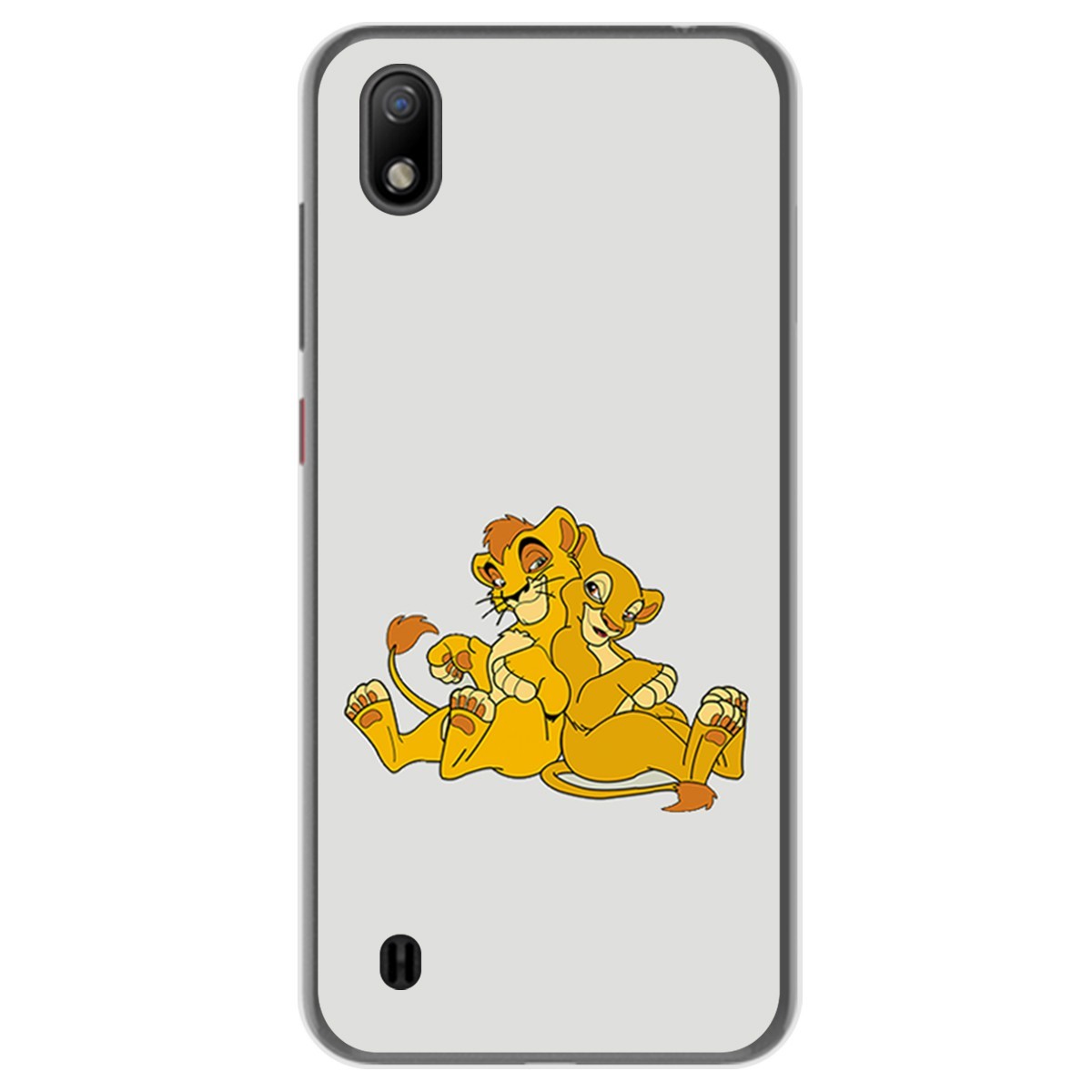 Funda Gel Tpu para ZTE Blade A7 (2019) diseño Leones Dibujos