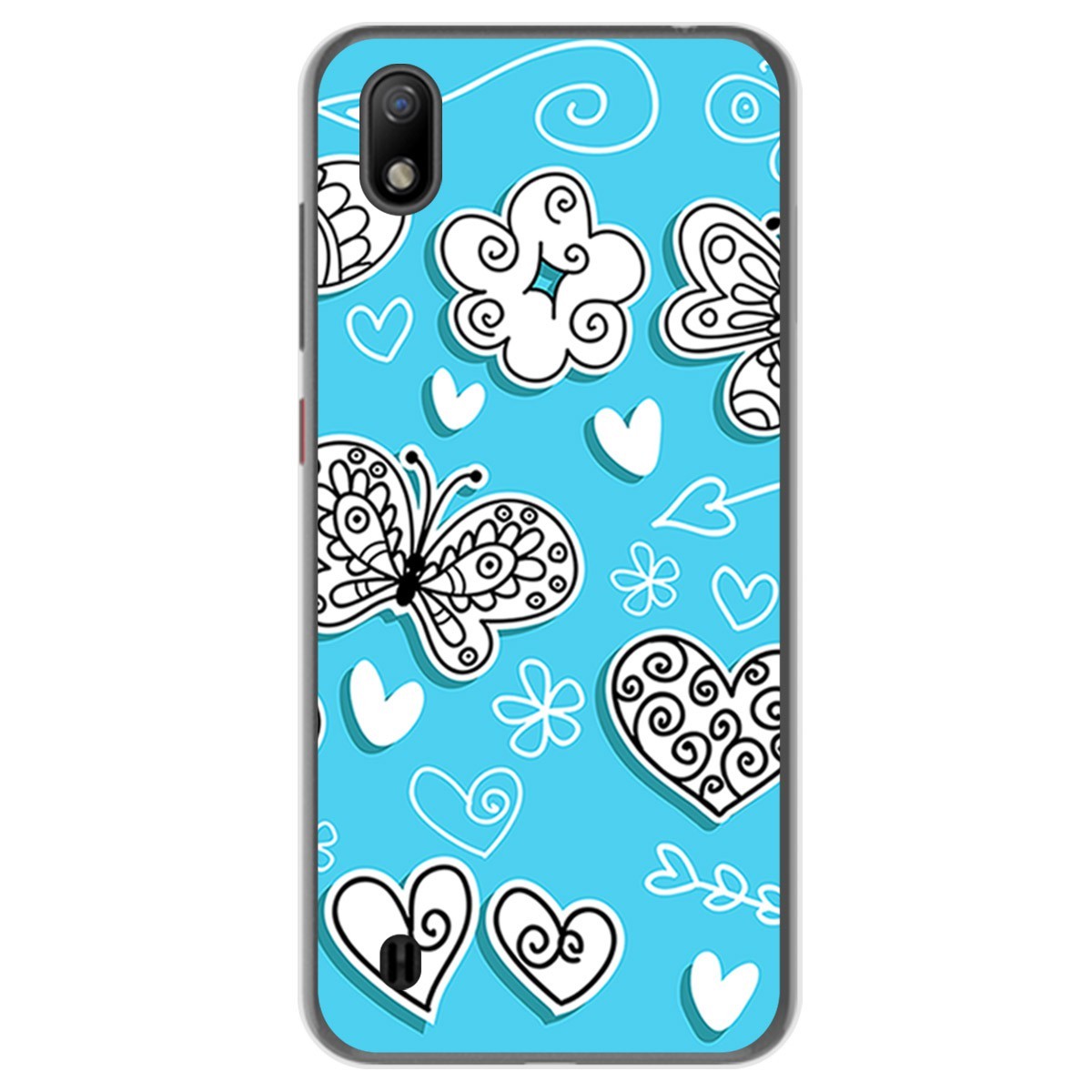 Funda Gel Tpu para ZTE Blade A7 (2019) diseño Mariposas Dibujos